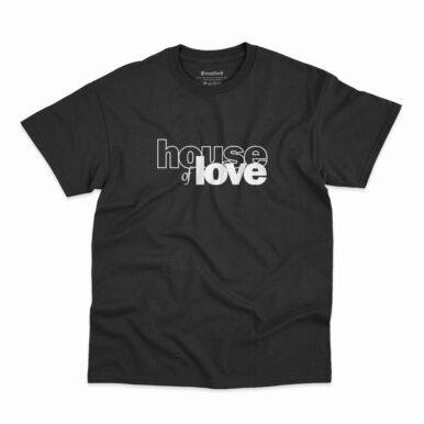 Camiseta preta da banda The House Of Love com Logo Audience With The Mind