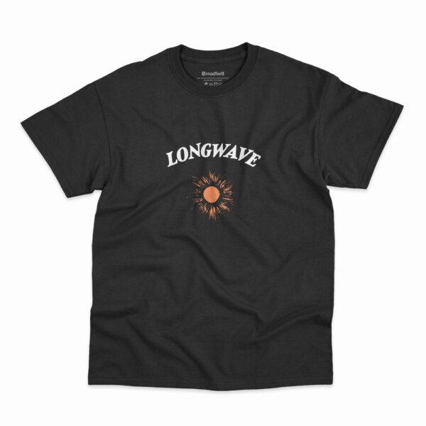 Camiseta Theres A Fire da banda Longwave na cor preta