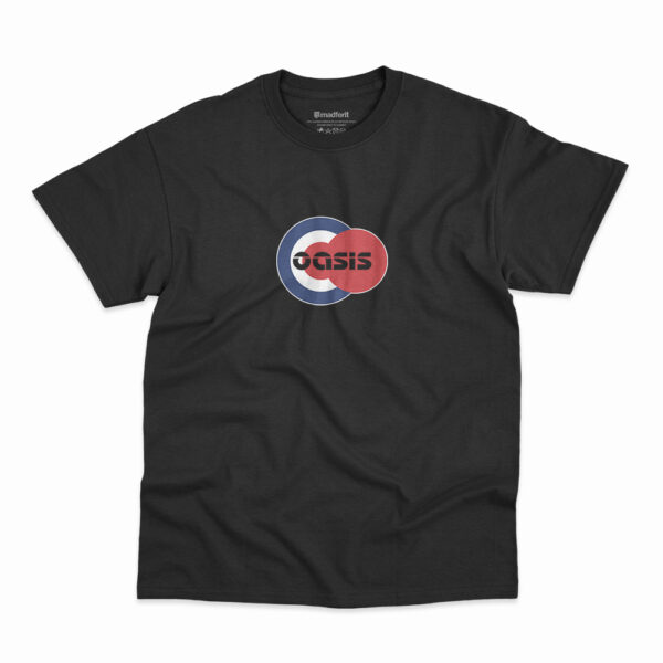 Camiseta Oasis na cor preta