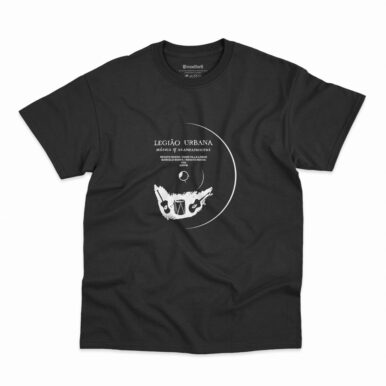 Camiseta Legião Urbana Musica P/ Acampamentos na cor preta