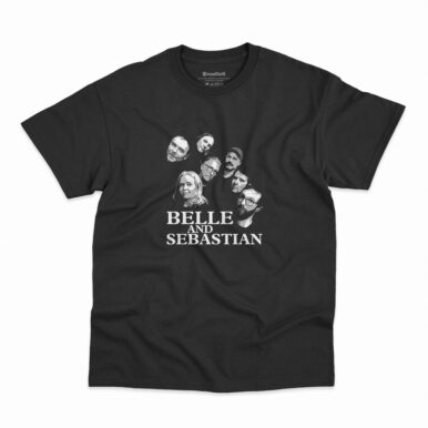 Camiseta Belle And Sebastian 2022 na cor preta