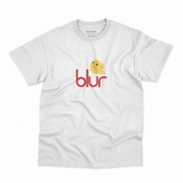 Camiseta Yall Doomed da banda Blur na cor branca