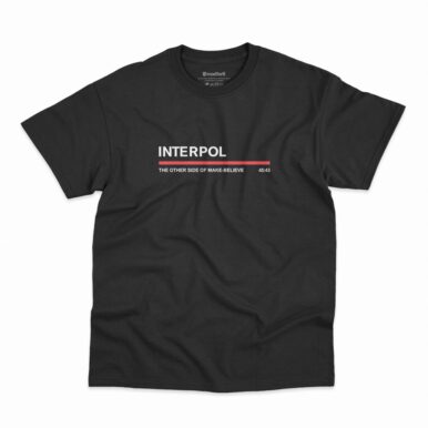 Camiseta Interpol The Other Side Of Make-Believe na cor preta