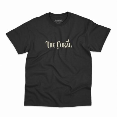 Camiseta The Coral Butterfly House na cor preta