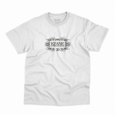 Camiseta Keane Hopes And Fears 20th Anniversary na cor branca