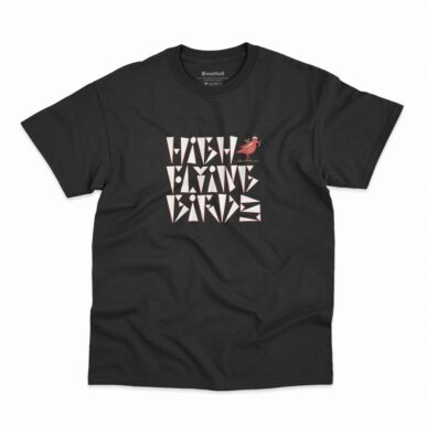 Camiseta Noel Gallagher's High Flying Birds 3D Typography na cor preta