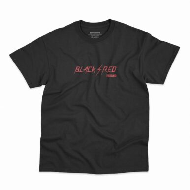 Camiseta Feeder Black Red na cor preta