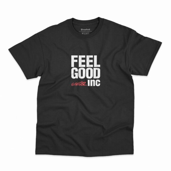 Camiseta Gorillaz Feel Good Inc na cor preta
