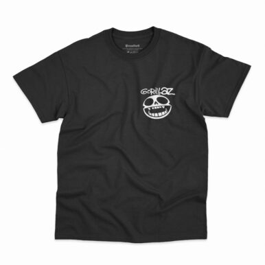 Camiseta Gorillaz na cor preta