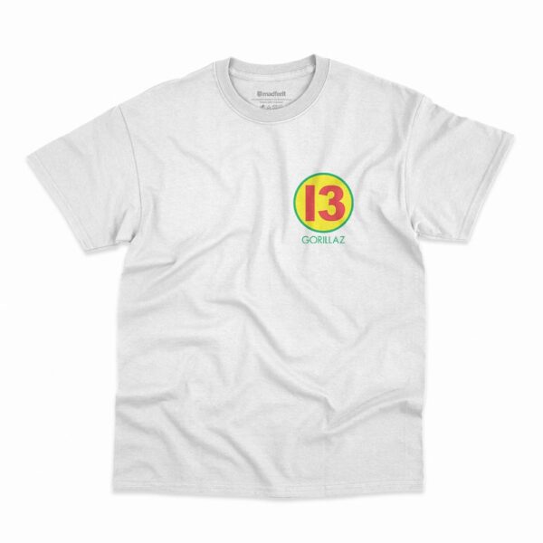 Camiseta Gorillaz Samba At 13 na cor branca