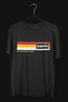 Camiseta Oasis Dont Look Back In Anger Destaque Fundo