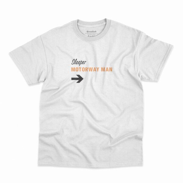 Camiseta Sleeper Motorway Man na cor branca