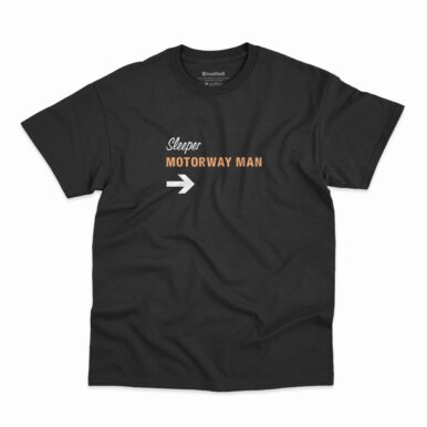 Camiseta Sleeper Motorway Man na cor preta