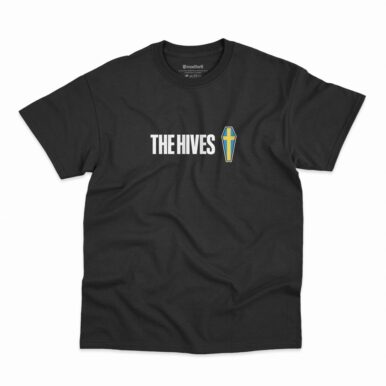 Camiseta The Hives The Death Of Randy Fitzsimmons Sweden Flag na cor preta
