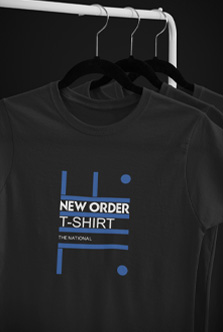 Camiseta The National New Order Tshirt Novidade Fundo