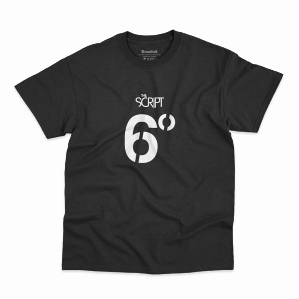 Camiseta The Scripts Six Degrees Of Separation na cor preta