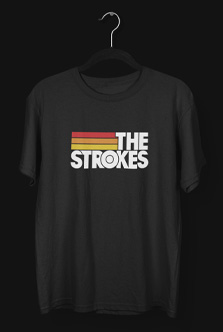 Camiseta The Strokes Stripes Destaque Fundo