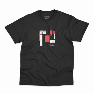 Camiseta The White Stripes De Stijl na cor preta