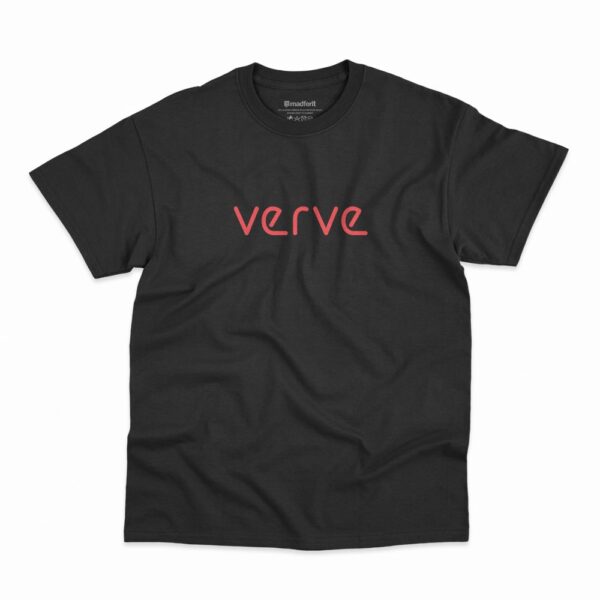 Camiseta The Verve Logo Feel na cor preta