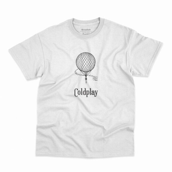 Camiseta Coldplay Everyday Life na cor branca