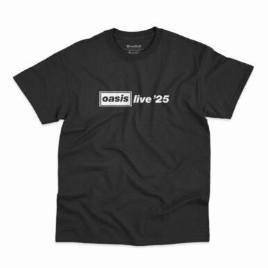 Camiseta Oasis Live '25 na cor preta